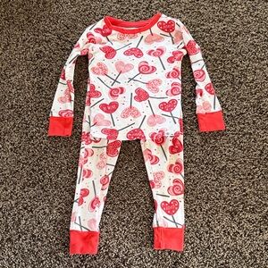 Honest valentine's pajamas - 4T